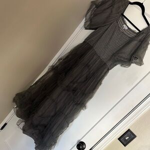 Polagram Charcoal  Dress